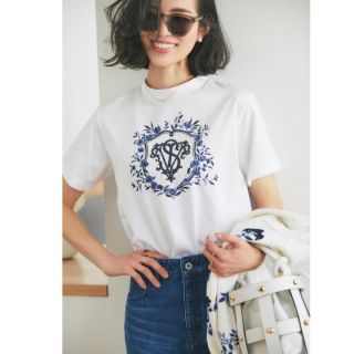 ドゥロワー(Drawer)のseventen エンブレムプリントTシャツ　M(Tシャツ(半袖/袖なし))