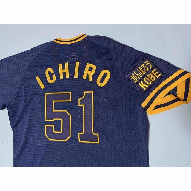 人気 オリックス・ブルーウェーブ 中嶋聡選手ユニフォーム がんばろう