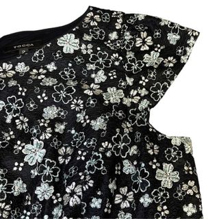 TOCCA 総刺繍　総レース　花柄　フレンチスリーブワンピース　美品