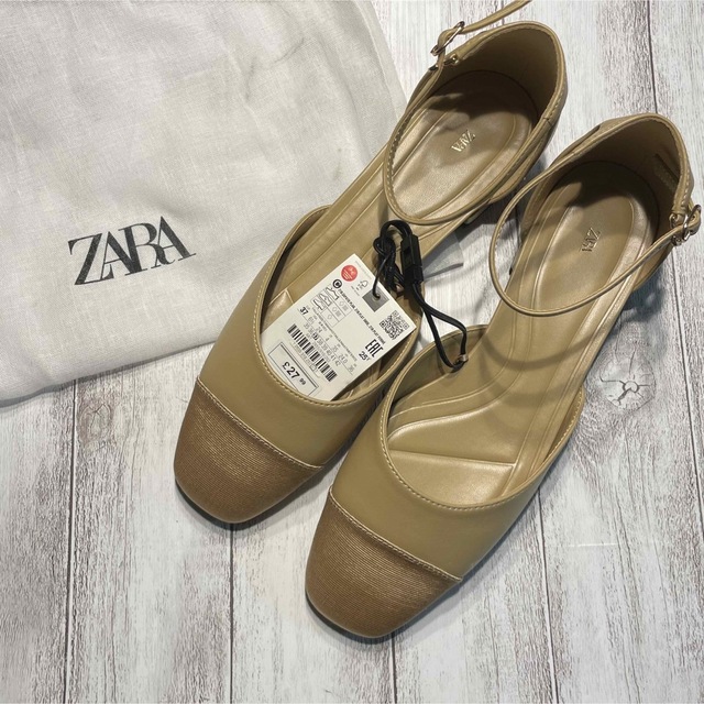 ZARA(ザラ)のZARA ローヒールパンプス レディースの靴/シューズ(ハイヒール/パンプス)の商品写真