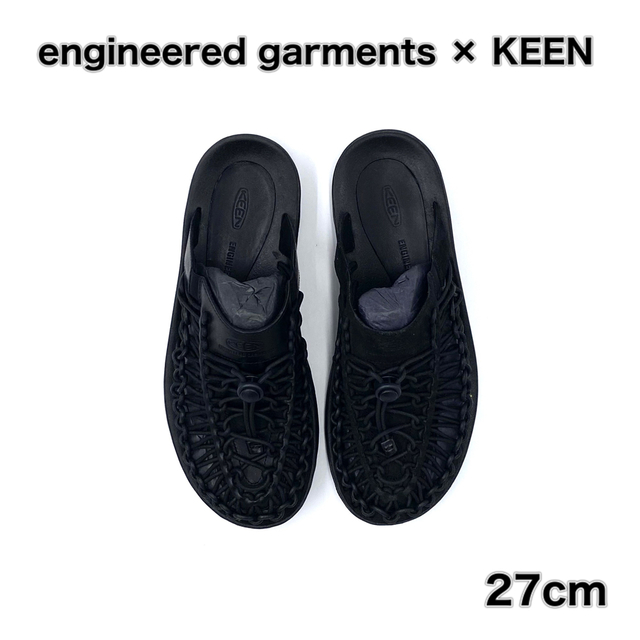 Engineered Garments(エンジニアードガーメンツ)の27cm keen キーン エンジニアド ガーメンツ サンダル ブラック メンズの靴/シューズ(サンダル)の商品写真