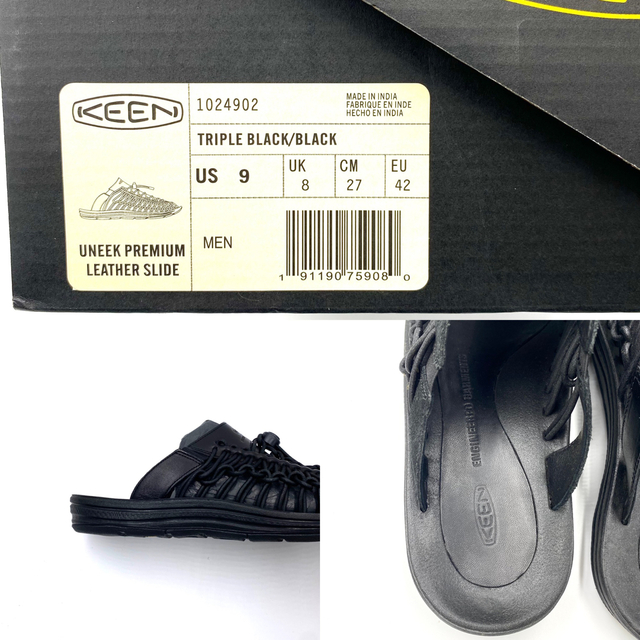 Engineered Garments(エンジニアードガーメンツ)の27cm keen キーン エンジニアド ガーメンツ サンダル ブラック メンズの靴/シューズ(サンダル)の商品写真