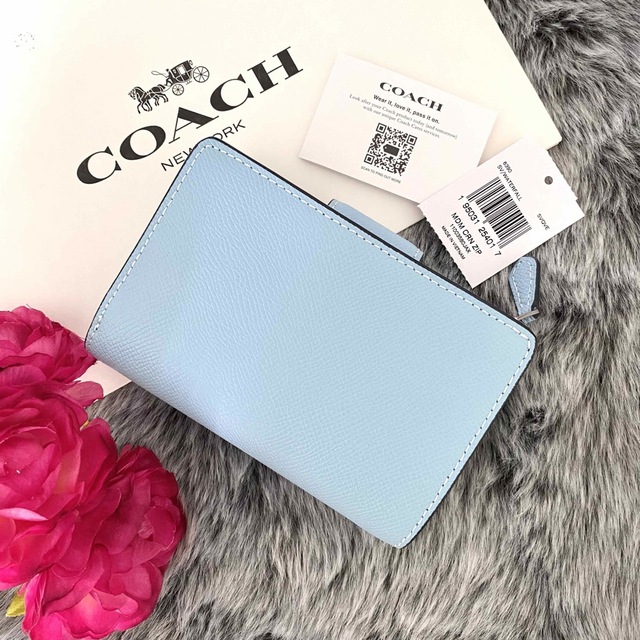 新品☆COACH(コーチ)ピンク レザー 折り財布