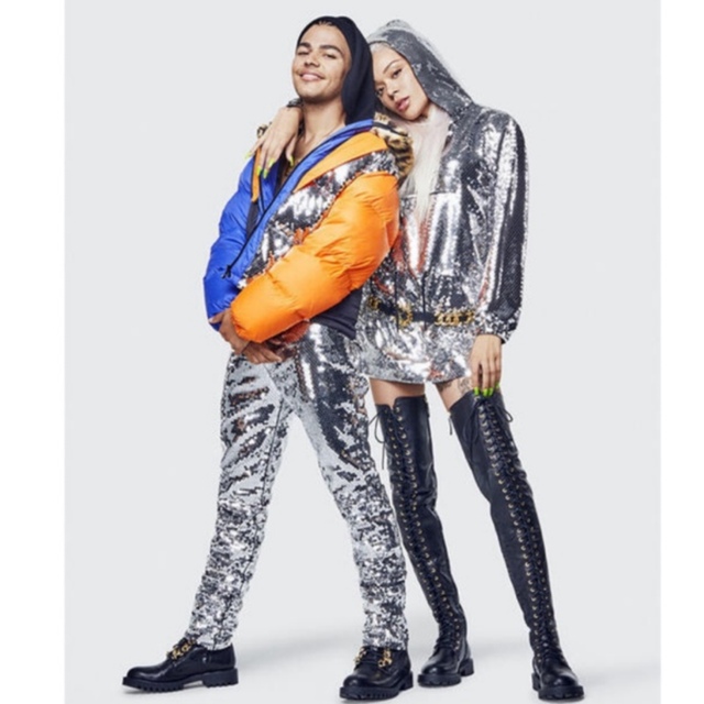 JEREMY SCOTT(ジェレミースコット)のジェレミー モスキーノ H&M デザイナーズコラボ スパンコール メンズのパンツ(その他)の商品写真