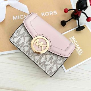 店頭完売 新品 MICHAEL KORS マイケルコース 折り財布 ピンク