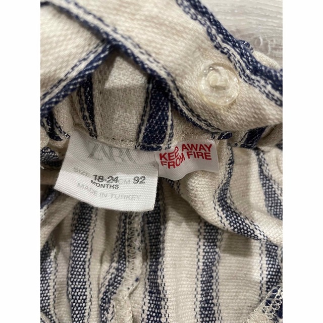 ZARA KIDS(ザラキッズ)の【美品】ZARA BABY ザラベイビー 92cm サロペット オーバーオール キッズ/ベビー/マタニティのキッズ服男の子用(90cm~)(パンツ/スパッツ)の商品写真