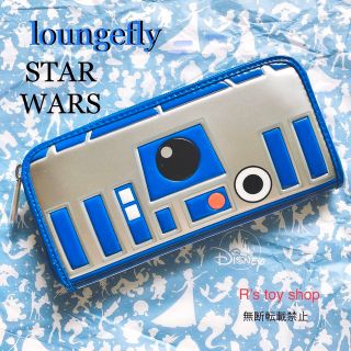 ディズニー(Disney)の☆ Loungefly ディズニーピクサー スターウォーズ R2D2 長財布 ☆(キャラクターグッズ)