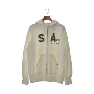 sacai サカイ パーカー 4(XL位) 白