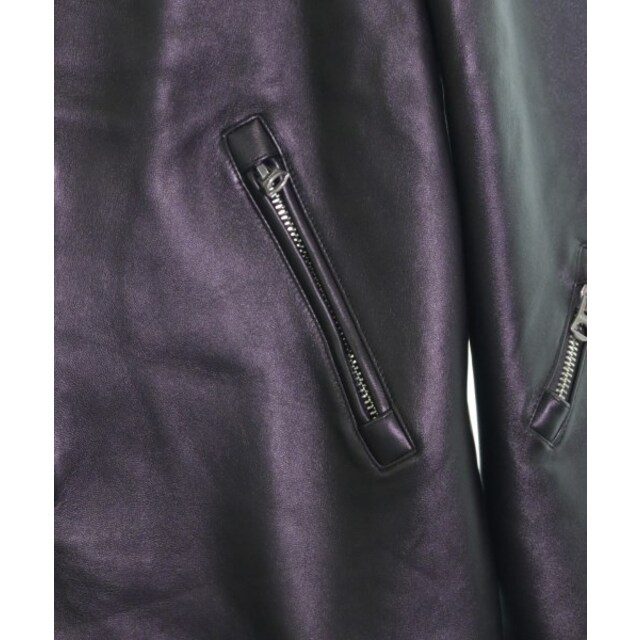 Acne Studios(アクネストゥディオズ)のAcne Studios アクネストゥディオズ ライダース 52(XXL位) 黒 【古着】【中古】 メンズのジャケット/アウター(ライダースジャケット)の商品写真