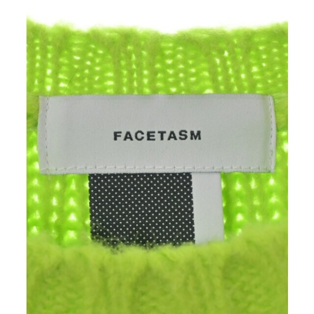 FACETASM(ファセッタズム)のFACETASM ファセッタズム ニット・セーター S 黄緑 【古着】【中古】 メンズのトップス(ニット/セーター)の商品写真