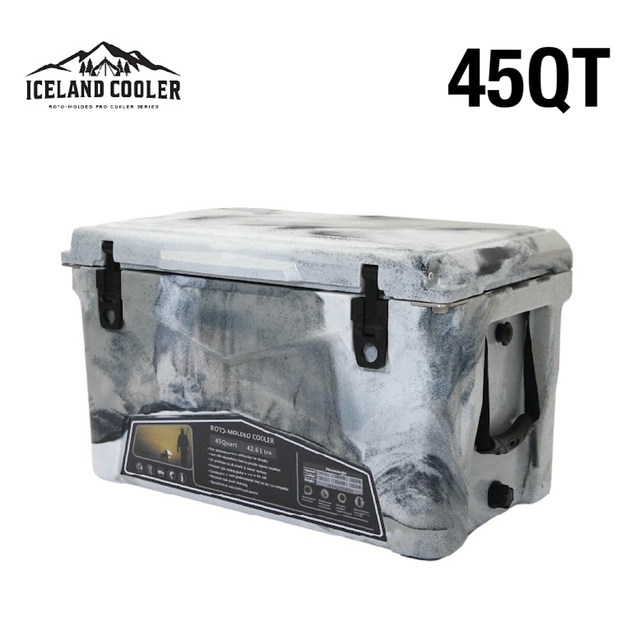 黒バルブ アイスランドクーラーボックス 45QT ICELAND cooler