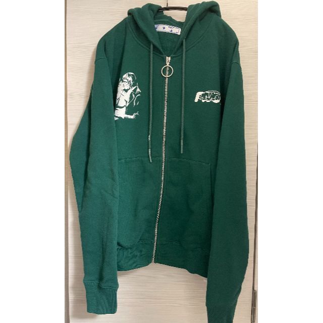 XL OFF-WHITE ジップアップパーカー kiss オフホワイト