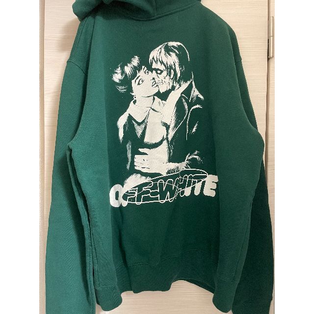 XL OFF-WHITE ジップアップパーカー kiss オフホワイト