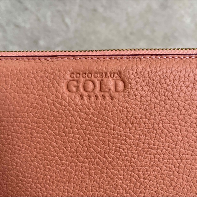 【新品・未使用】COCOCELUX GOLD ラウンドファスナー長財布 レディースのファッション小物(財布)の商品写真