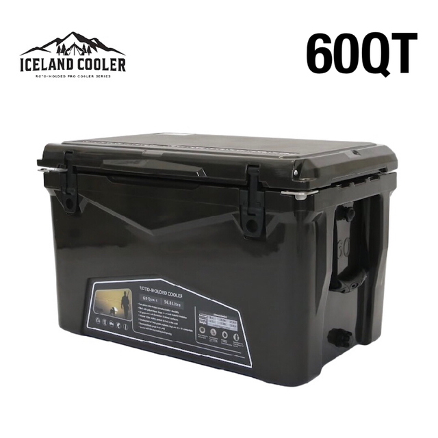 内祝い】 黒 New ICELANDCOOLER アイスランドクーラーボックス 60QT