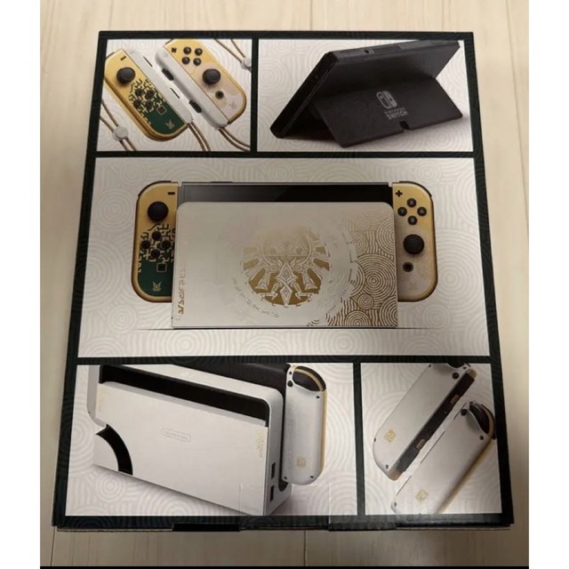 Nintendo Switch(ニンテンドースイッチ)の新品　Nintendo Switch（有機ELモデル） ゼルダの伝説 エンタメ/ホビーのゲームソフト/ゲーム機本体(家庭用ゲーム機本体)の商品写真