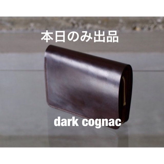 メンズforme Short wallet  Cordvan  dark cognac