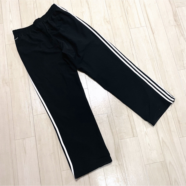 adidas(アディダス)の【used】adidas セットアップ ジャージ トラックジャケット 黒×白 L メンズのトップス(ジャージ)の商品写真