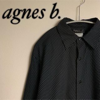 アニエスベー(agnes b.)のagnes b. アニエスベー　ドット　柄　シャツ　ネイビー(シャツ)