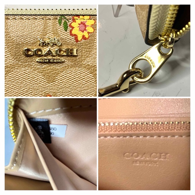 COACH(コーチ)のCOACH  シグネチャー フローラルプリント 長財布 ストラップ付き レディースのファッション小物(財布)の商品写真