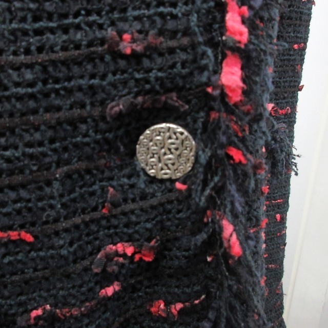 シャネル CHANEL 美品 ヴィンテージ 04P ツイードジャケット ブレザー