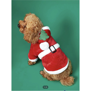 犬用　クリスマス　サンタコスチューム　サイズL(犬)