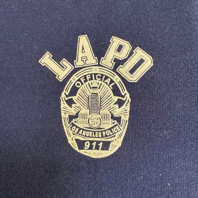 フルーツオブザルーム　LAPDロサンゼルス市警察　ロゴスウェット