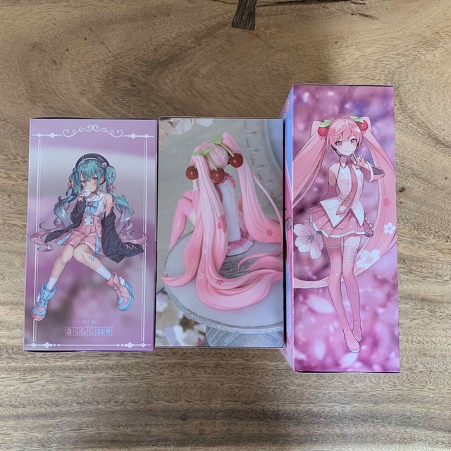 【新品 未開封】初音ミク 桜ミク フィギュア 3種セット 1