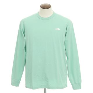 ザノースフェイス(THE NORTH FACE)の【中古】ザノースフェイス THE NORTH FACE コットンポリエステル 長袖 クルーネック Ｔシャツ ミントグリーン【サイズXL】【メンズ】(Tシャツ/カットソー(七分/長袖))