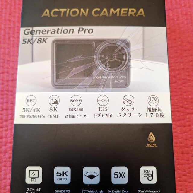 カメラGeneration pro 5K action camera アクションカメラ