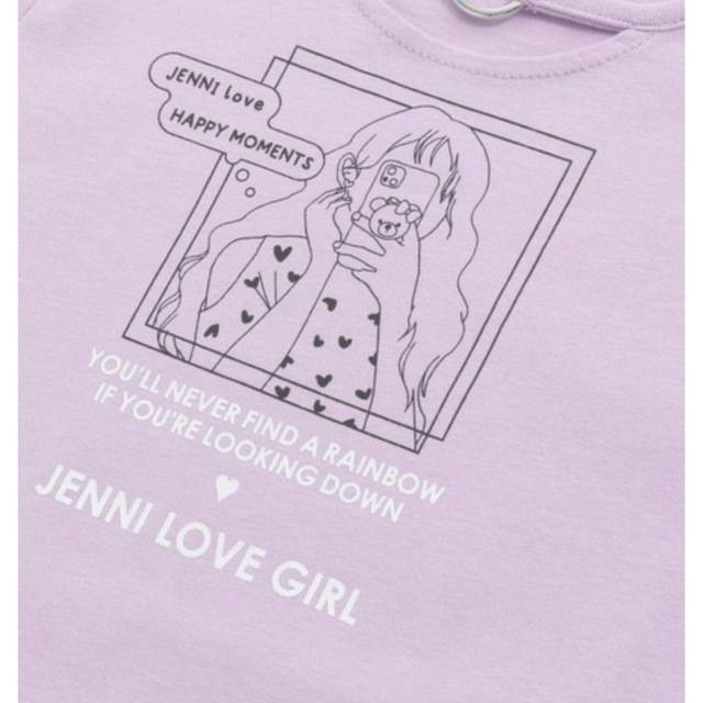 JENNI(ジェニィ)の（新品）ジェニィ ラブ　防蚊チョーカー風Tワンピ　150 キッズ/ベビー/マタニティのキッズ服女の子用(90cm~)(ワンピース)の商品写真