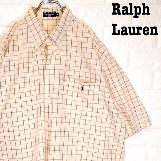 ラルフローレン(Ralph Lauren)のビッグサイズ★ラルフローレン Ralph Lauren チェックシャツ 刺繡ロゴ(シャツ)