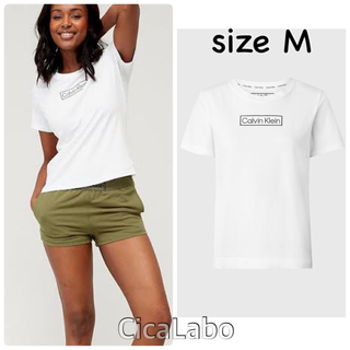 カルバンクライン(Calvin Klein)の【新品】カルバンクライン Tシャツ ヘリテージロゴ ホワイト M(Tシャツ(半袖/袖なし))
