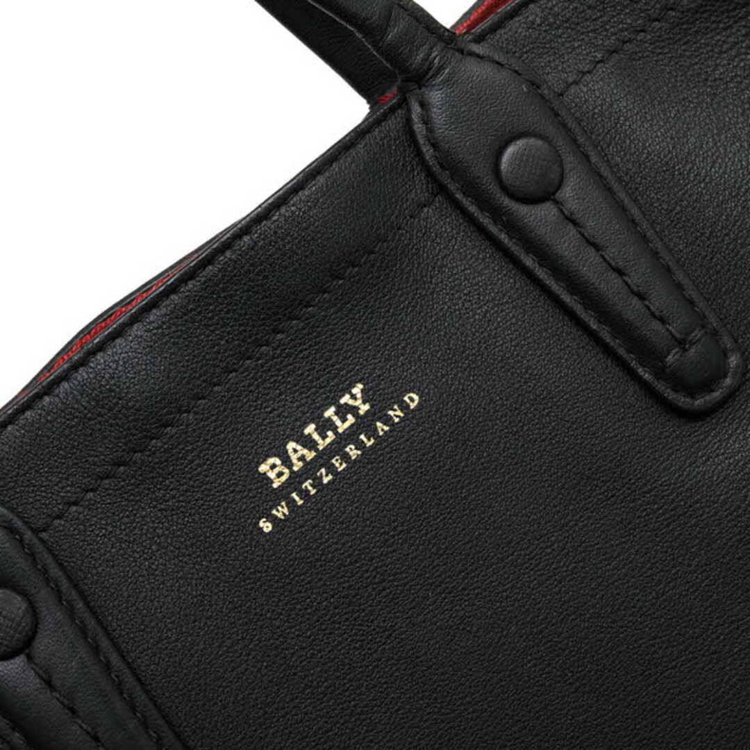 Bally(バリー)のバリー／BALLY バッグ トートバッグ 鞄 ハンドバッグ レディース 女性 女性用レザー 革 本革 ブラック 黒  Missi-xs.n GWKL 2WAY ショルダーバッグ シボ革 シュリンクレザー レディースのバッグ(トートバッグ)の商品写真