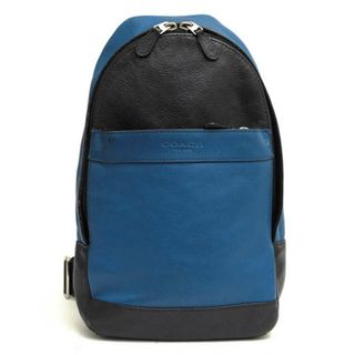 コーチ(COACH)のコーチ／COACH バッグ ショルダーバッグ 鞄 メンズ 男性 男性用レザー 革 本革 ブルー 青  F71751 Campus Pack In Smooth Leather キャンパス パック スリングバッグ ボディバッグ バイカラー シボ革 シュリンクレザー(ボディーバッグ)