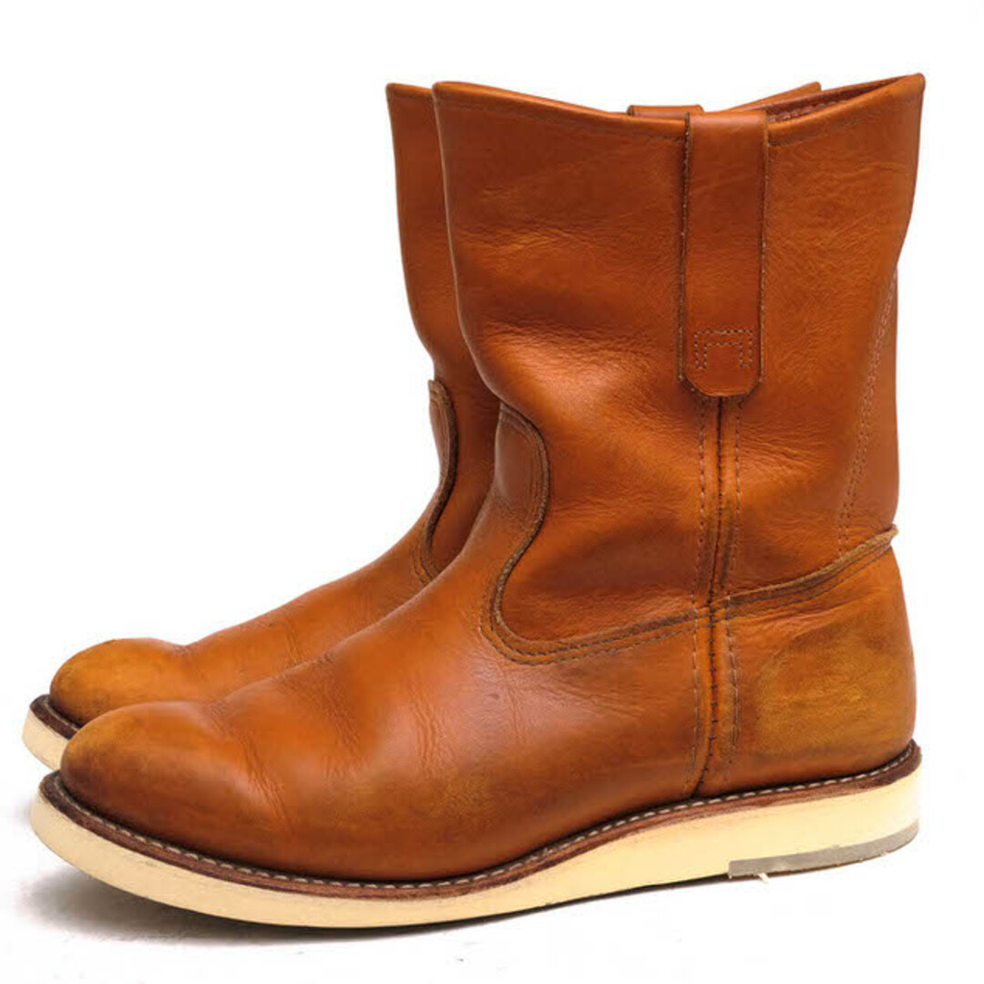 レッドウィング／RED WING ペコスブーツ シューズ 靴 メンズ 男性 男性用レザー 革 本革 ブラウン 茶  9866 Irish Setter 9" Pecos グッドイヤーウェルト製法 プレーントゥブーツ