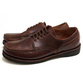 ラッセルモカシン(RUSSELL MOCCASIN)のラッセルモカシン／Russell Moccasin シューズ 靴 メンズ 男性 男性用レザー 革 本革 ダークブラウン 茶 ブラウン  COUNTRY OXFORD カントリーオックスフォード ダブルヴァンプ モカシン Vibramソール(スリッポン/モカシン)