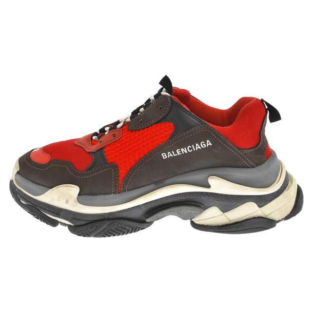 BALENCIAGA バレンシアガ TRIPLE S TRAINERS トリプルエス ダッド ローカットスニーカー レッド 516440