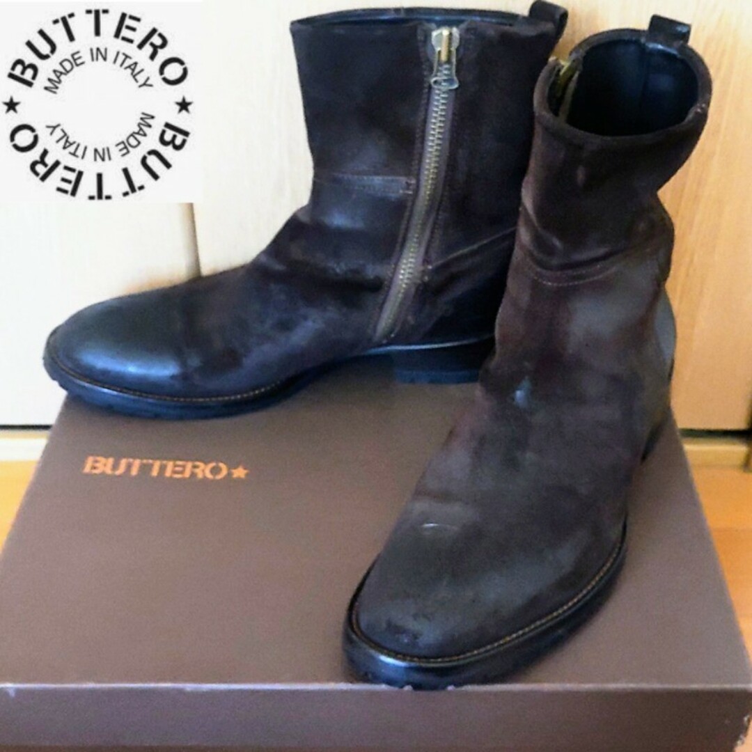 BUTTERO　B1104 サイドジップブーツ　40