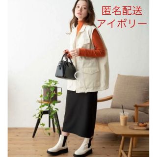 ウィゴー(WEGO)の試着のみ！人気完売商品！WEGO ミリタリーベスト　White(ベスト/ジレ)