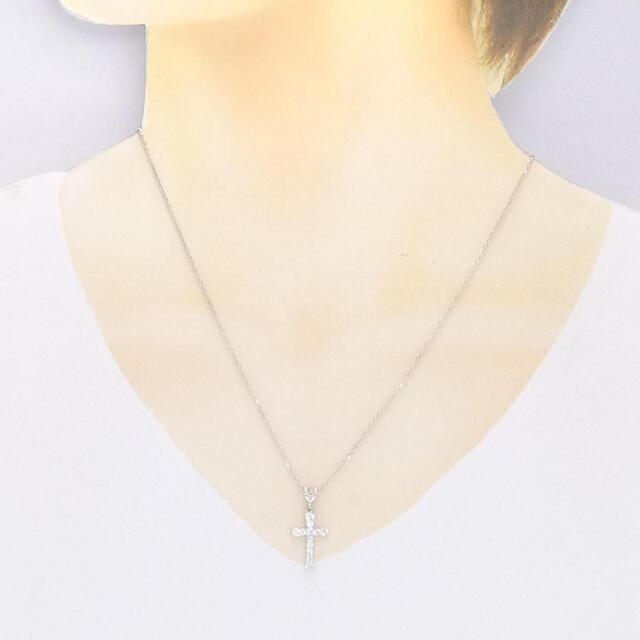 ミキモト クロス ネックレス 0.36CT