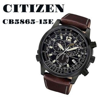 新品未使用】CITIZEN シチズン 腕時計 ブラック レザー 定価7.7万-