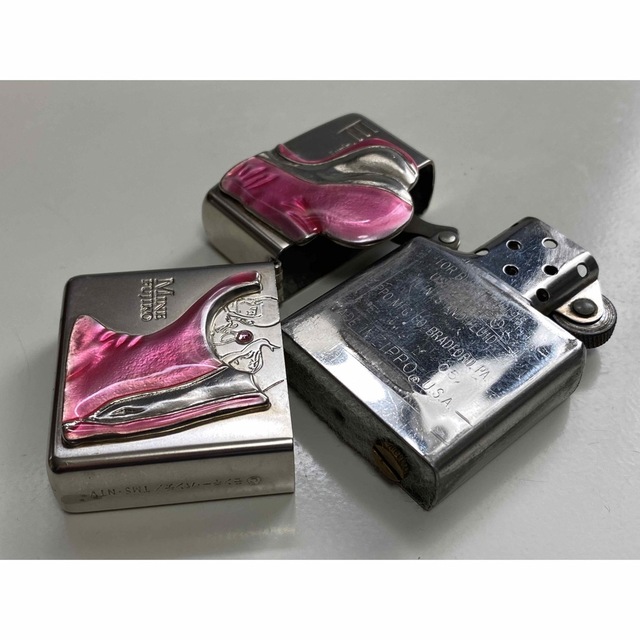 Zippo/ライター/峰不二子/ルパン/限定/ピンク/シルバー/スーツ/ジッポー-