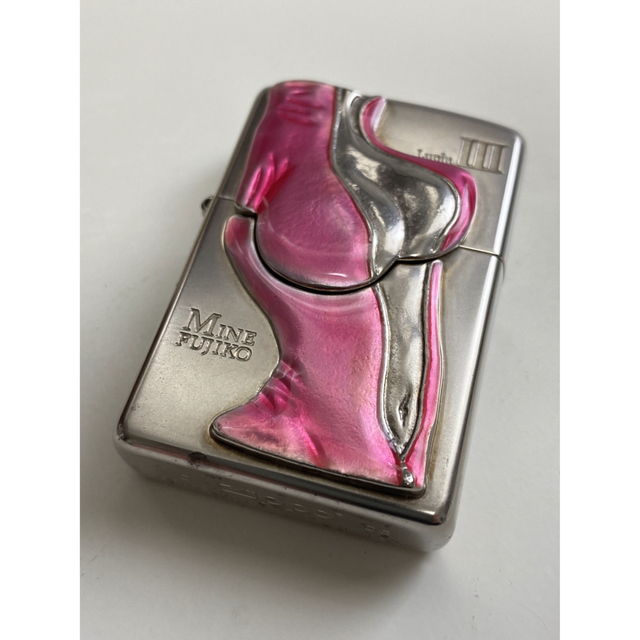 Zippo/ライター/峰不二子/ルパン/限定/ピンク/シルバー/スーツ/ジッポー-