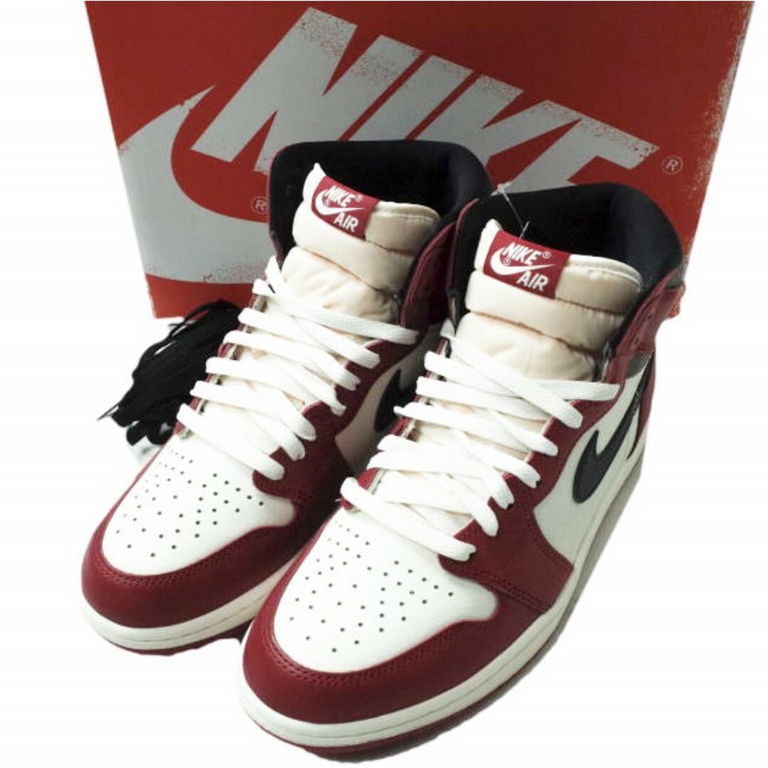 NIKE ナイキ AIR JORDAN 1 RETRO HIGH OG CHICAGO LOST&FOUND エアジョーダン 1 レトロ ハイ オリジナル シカゴ DZ5485-612 US10.5(28.5cm) VARSITY RED/BLACK-SAIL-MUSLIN スニーカー シューズ【新古品】【NIKE】