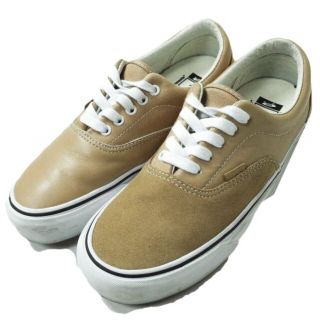 エンジニアードガーメンツ(Engineered Garments)のEngineered Garments x VANS VAULT エンジニアードガーメンツ ヴァンズ ボルト 22SS 別注 OG ERA GORE LX クレイジーパターン エラ US9(27cm) TAN/WHITE サイドゴア スリッポン スニーカー シューズ【中古】【Engineered Garments × VANS VAULT】(スニーカー)