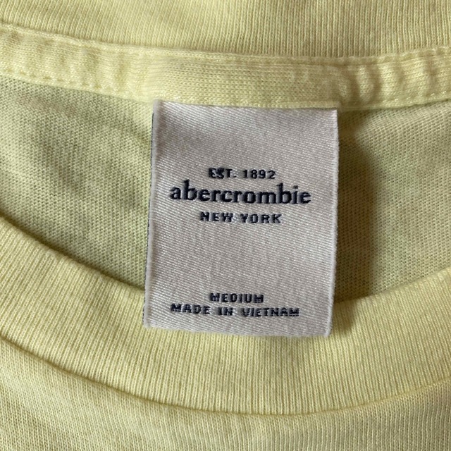 Abercrombie&Fitch(アバクロンビーアンドフィッチ)のアバクロ黄色 レディースのトップス(Tシャツ(半袖/袖なし))の商品写真