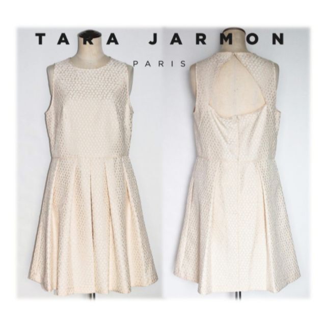 TARA JARMON(タラジャーモン)の新品【タラジャーモン】立体刺繍 ワンピース パーティードレス 42(13号) レディースのフォーマル/ドレス(ミディアムドレス)の商品写真