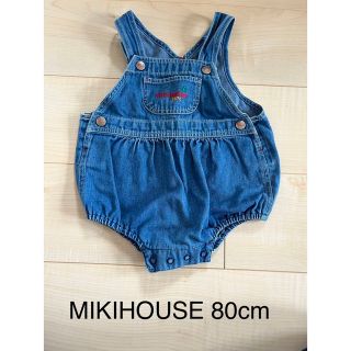 ミキハウス(mikihouse)のMIKIHOUSE デニム 80size(ロンパース)