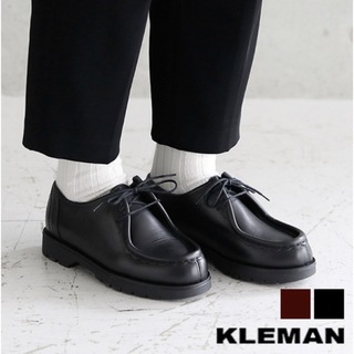 クレマン(KLEMAN)のKLEMAN  Padre  チロリアンシューズ  黒  26.5(ローファー/革靴)